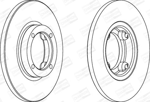 Champion 562138CH - Гальмівний диск autozip.com.ua
