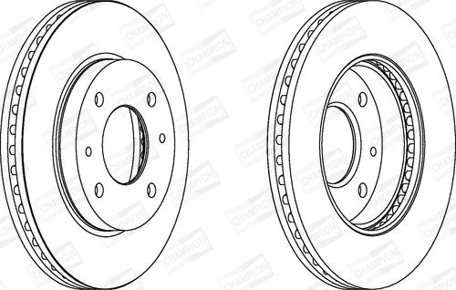 Champion 562806CH - Гальмівний диск autozip.com.ua