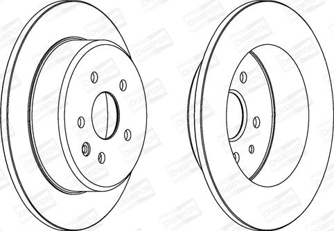 Champion 562830CH - Гальмівний диск autozip.com.ua