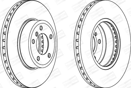 Champion 562397CH-1 - Гальмівний диск autozip.com.ua