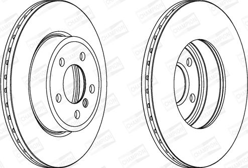 Champion 562350CH - Гальмівний диск autozip.com.ua