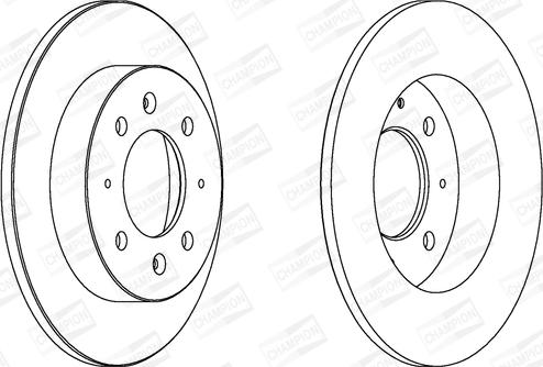 Champion 562788CH - Гальмівний диск autozip.com.ua