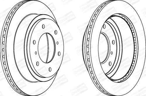 Champion 562777CH - Гальмівний диск autozip.com.ua
