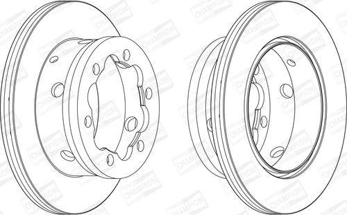 Champion 567810CH - Гальмівний диск autozip.com.ua