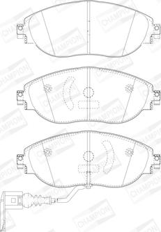 Champion 573418CH - Гальмівні колодки, дискові гальма autozip.com.ua