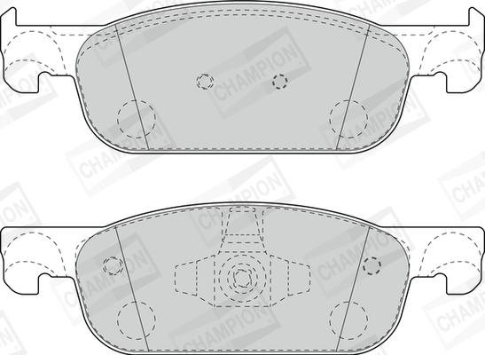 Champion 573696CH - Гальмівні колодки, дискові гальма autozip.com.ua