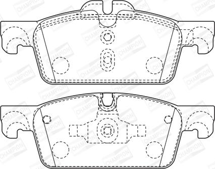 Champion 573647CH - Гальмівні колодки, дискові гальма autozip.com.ua