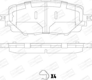 Champion 573677CH - Гальмівні колодки, дискові гальма autozip.com.ua