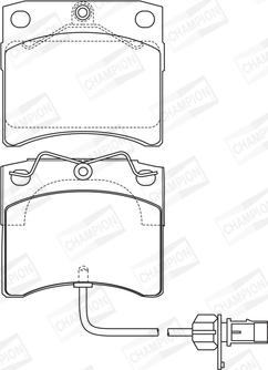 Champion 573046CH - Гальмівні колодки, дискові гальма autozip.com.ua