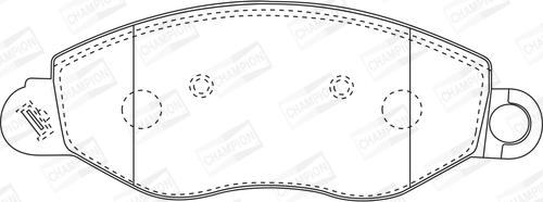 Champion 573110CH - Гальмівні колодки, дискові гальма autozip.com.ua