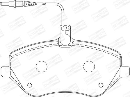 Champion 573131CH - Гальмівні колодки, дискові гальма autozip.com.ua