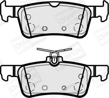 Champion 573888CH - Гальмівні колодки, дискові гальма autozip.com.ua