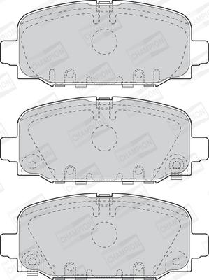 Champion 573824CH - Гальмівні колодки, дискові гальма autozip.com.ua