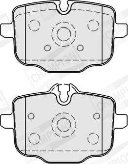 Champion 573878CH - Гальмівні колодки, дискові гальма autozip.com.ua