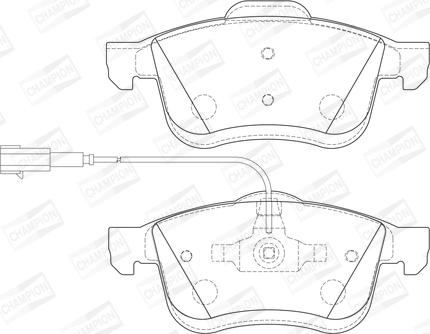 Champion 573334CH - Гальмівні колодки, дискові гальма autozip.com.ua