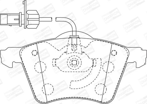 Champion 573206CH - Гальмівні колодки, дискові гальма autozip.com.ua