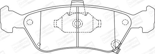 Champion 572400CH - Гальмівні колодки, дискові гальма autozip.com.ua