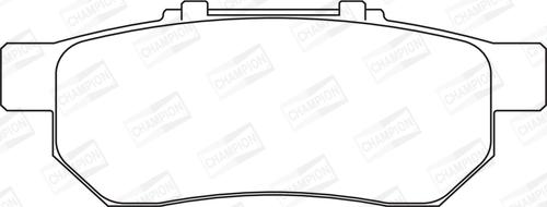 Champion 572134CH - Гальмівні колодки, дискові гальма autozip.com.ua