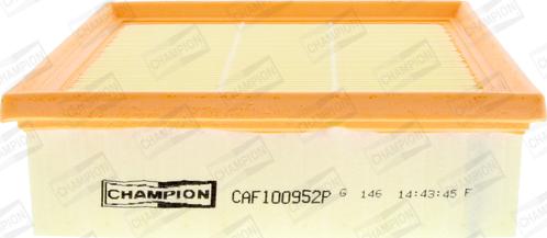 Champion CAF100952P - Повітряний фільтр autozip.com.ua