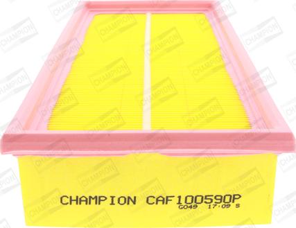 Champion CAF100590P - Повітряний фільтр autozip.com.ua