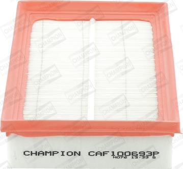 Champion CAF100693P - Повітряний фільтр autozip.com.ua