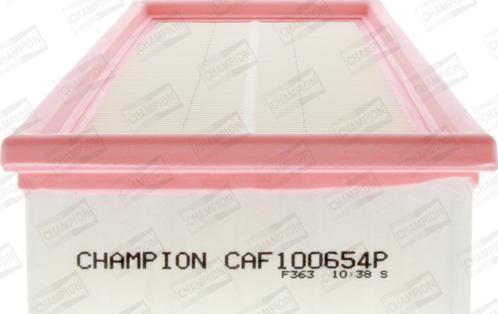 Champion CAF100654P - Повітряний фільтр autozip.com.ua