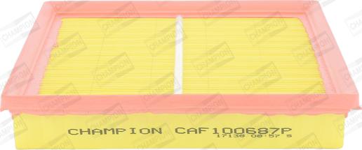 Champion CAF100687P - Повітряний фільтр autozip.com.ua