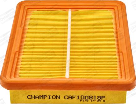Champion CAF100818P - Повітряний фільтр autozip.com.ua