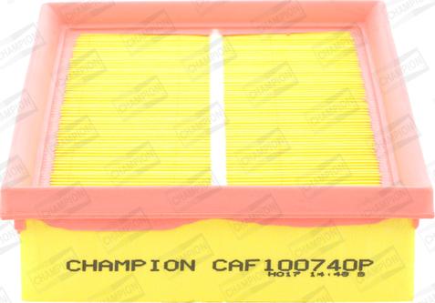 Champion CAF100740P - Повітряний фільтр autozip.com.ua