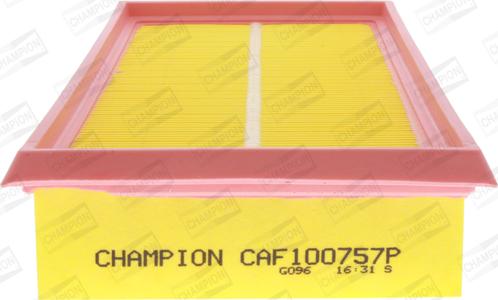 Champion CAF100757P - Повітряний фільтр autozip.com.ua