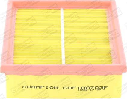 Champion CAF100703P - Повітряний фільтр autozip.com.ua