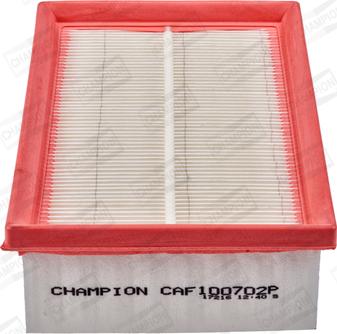 Champion CAF100702P - Повітряний фільтр autozip.com.ua