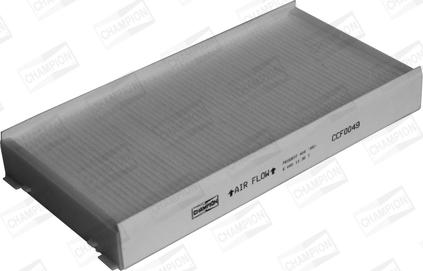 Champion CCF0049 - Фільтр, повітря у внутрішній простір autozip.com.ua