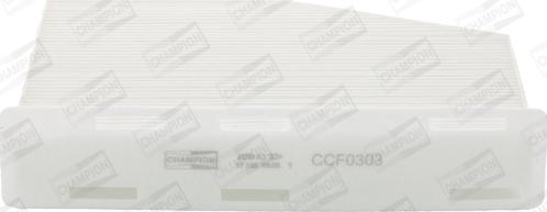 Champion CCF0303 - Фільтр, повітря у внутрішній простір autozip.com.ua