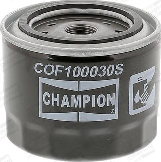 Champion COF100030S - Фильтр масляный ВАЗ 2101-2107 2108-09 низкий 76мм пр-во CHAMPION autozip.com.ua