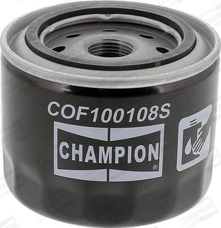 Champion COF100108S - Масляний фільтр autozip.com.ua