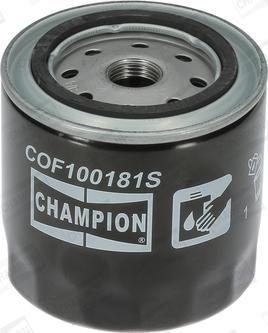Champion COF100181S - Масляний фільтр autozip.com.ua