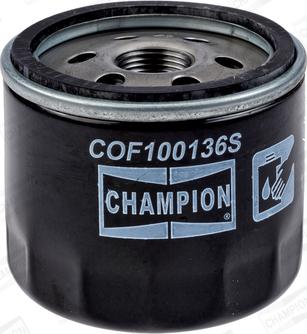Champion COF100136S - Масляний фільтр autozip.com.ua