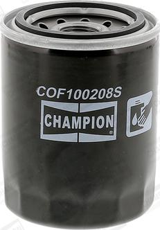 Champion COF100208S - Масляний фільтр autozip.com.ua