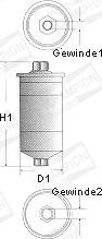 Champion L216/606 - Паливний фільтр autozip.com.ua