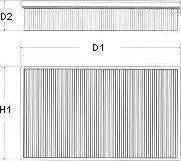 Parts-Mall PAJ-010 - Повітряний фільтр autozip.com.ua