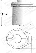 Champion V401/606 - Повітряний фільтр autozip.com.ua