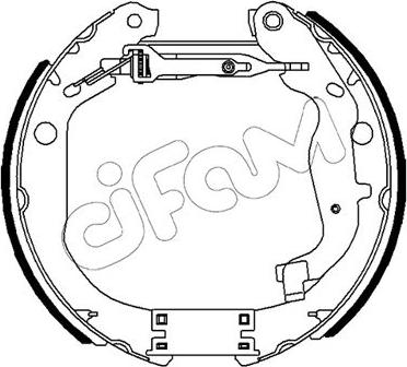 Cifam 151-491 - Комплект гальм, барабанний механізм autozip.com.ua