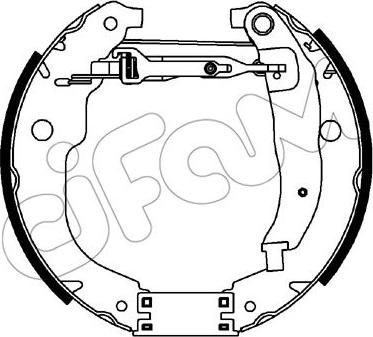 Cifam 151-448 - Комплект гальм, барабанний механізм autozip.com.ua