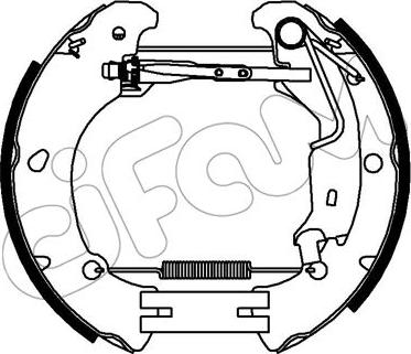 Cifam 151-454 - Комплект гальм, барабанний механізм autozip.com.ua