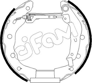 Cifam 151-485 - Комплект гальм, барабанний механізм autozip.com.ua
