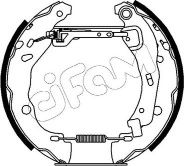 Cifam 151-486 - Комплект гальм, барабанний механізм autozip.com.ua