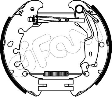 Cifam 151-481 - Комплект гальм, барабанний механізм autozip.com.ua