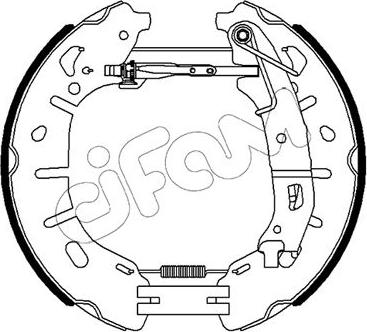 Cifam 151-482 - Комплект гальм, барабанний механізм autozip.com.ua