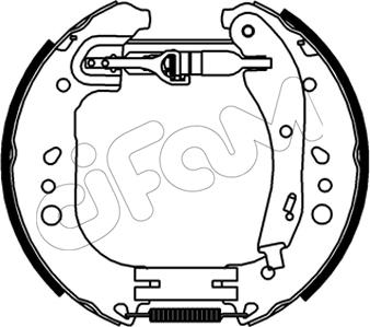 Cifam 151-546 - Комплект гальм, барабанний механізм autozip.com.ua